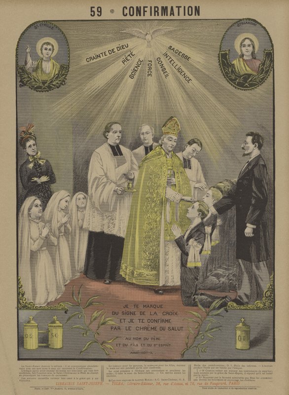 Confirmação (cor litho) de French School