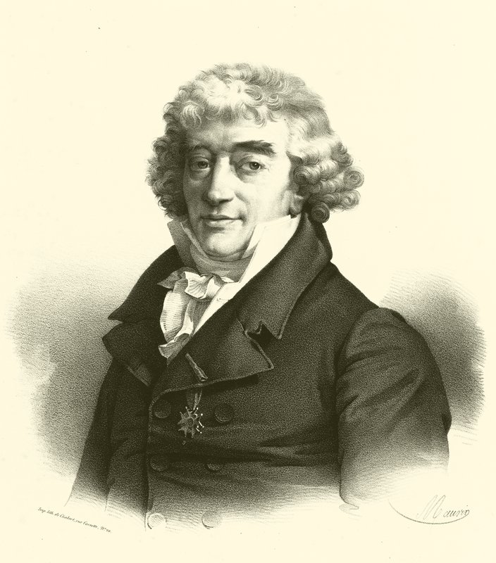 Cornelis van Spaendonck, retrato (gravura) de French School