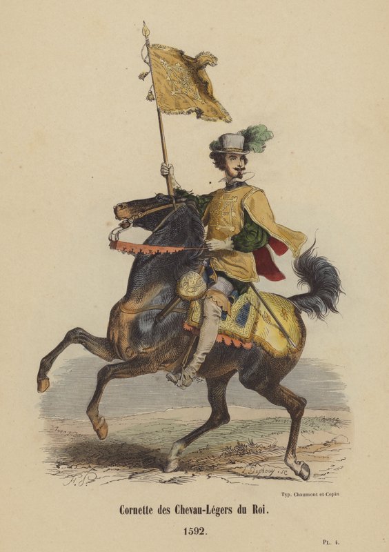 Corneta do Chevau-Legers du Roi, 1592 de French School