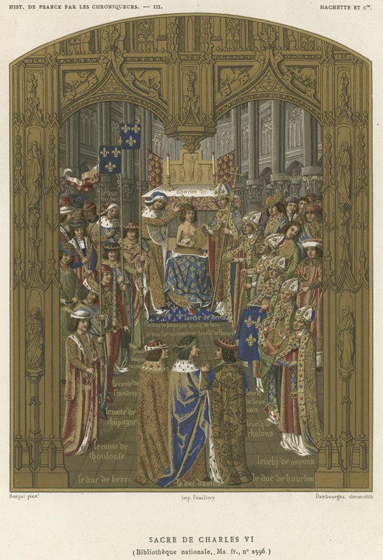 Coroação de Carlos VI de French School