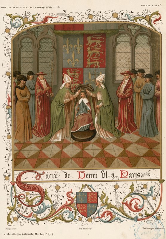Coroação de Henrique em Paris de French School