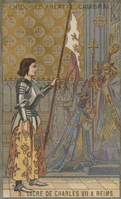 Coroação do rei Carlos VII da França em Reims, 1429 de French School