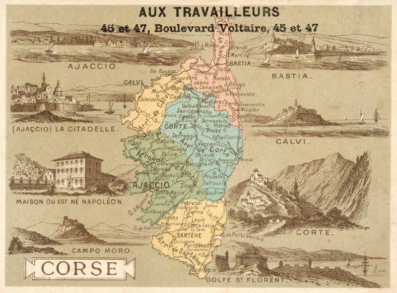 Córsega (chromolitho) de French School