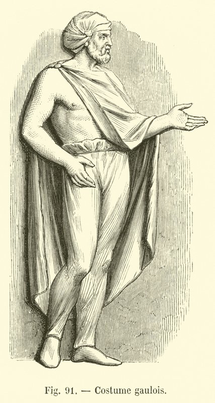 Traje gálico de French School