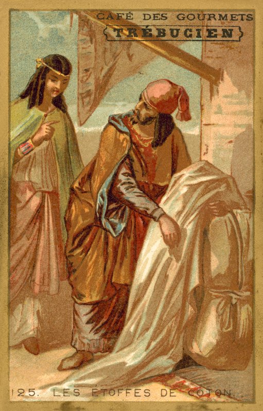 Tecidos de algodão (chromolitho) de French School