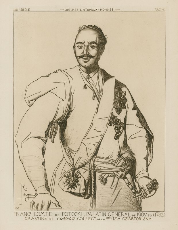 Conde Potocki, Palatino Geral de Kiev (1782) de French School