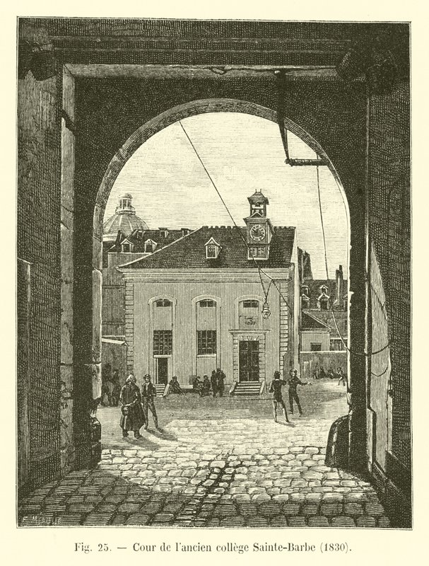 Pátio do Colégio Saint-Barbe, 1830 de French School