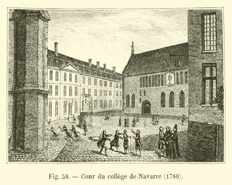 Corte da faculdade de Navarra, 1780 de French School