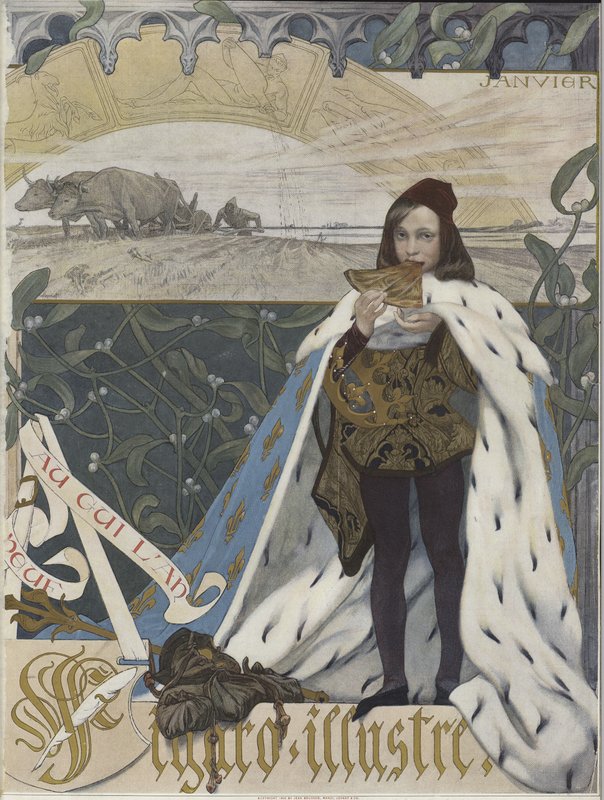 Capa de Figaro Illustre, janeiro de 1898 de French School