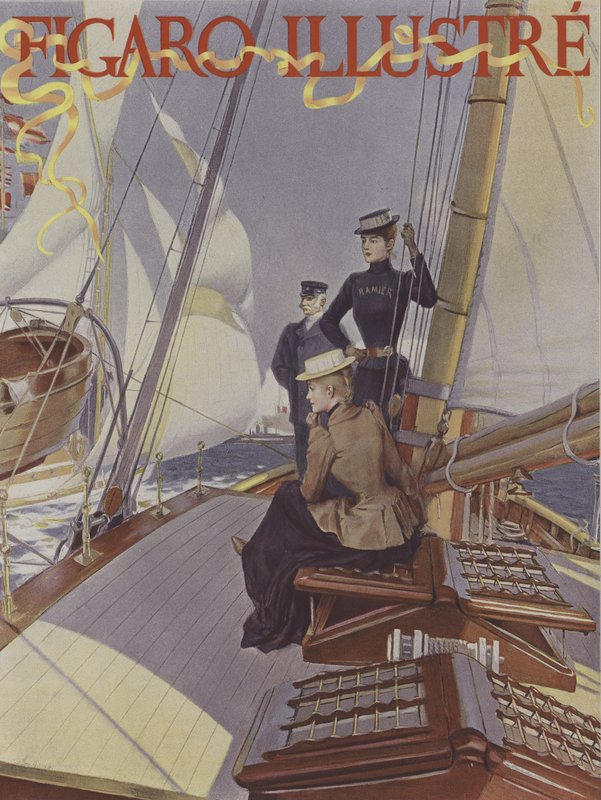 Capa do Le Figaro Illustre, julho de 1891 (cor litho) de French School