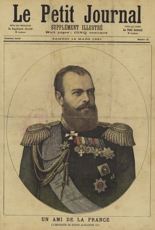 Capa do Le Petit Journal, 14 de março de 1891 de French School