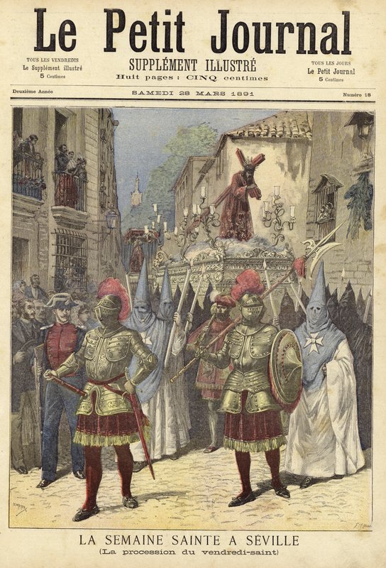 Capa do Le Petit Journal, 28 de março de 1891 de French School