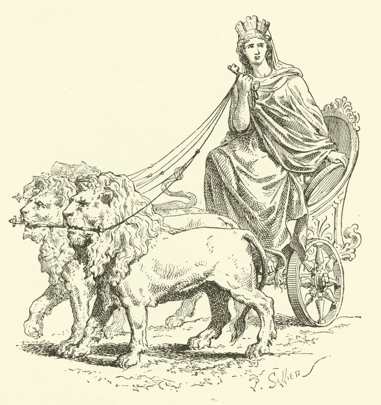 Cybele (gravura) de French School