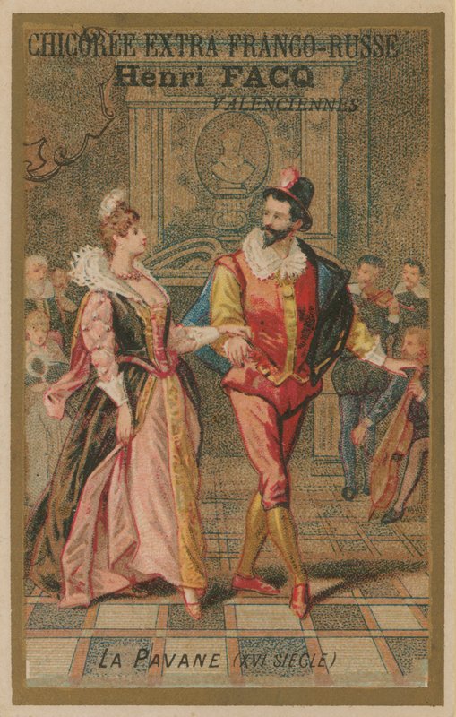 Dançando o Pavane, do século 16 de French School