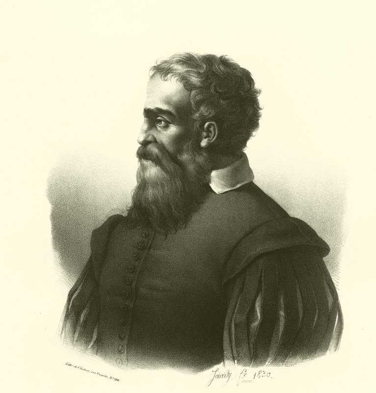 Daniele da Volterra, retrato (gravura) de French School