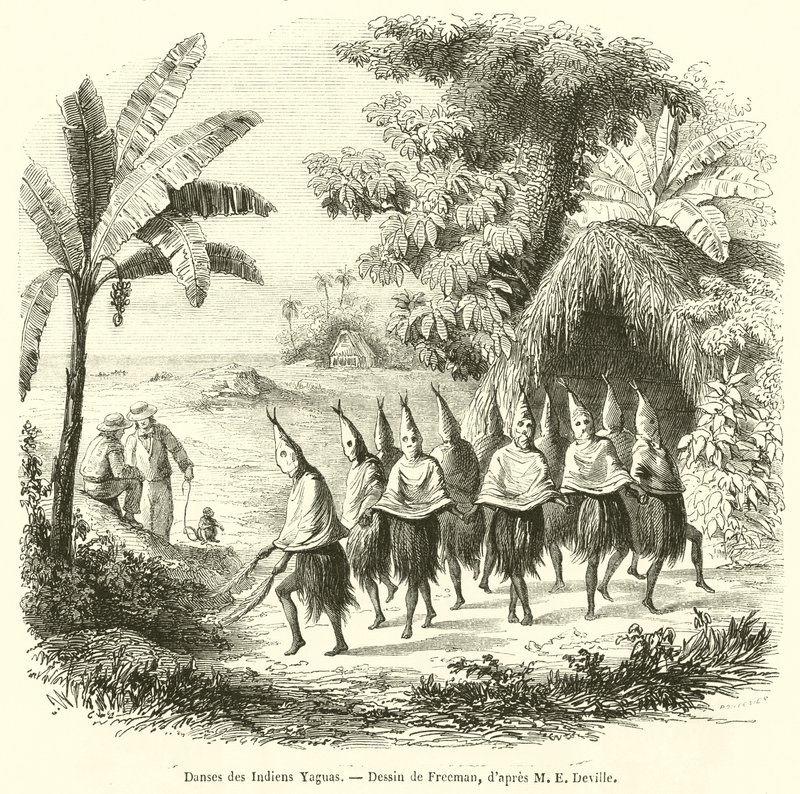 Danças dos índios Yaguas (gravura) de French School