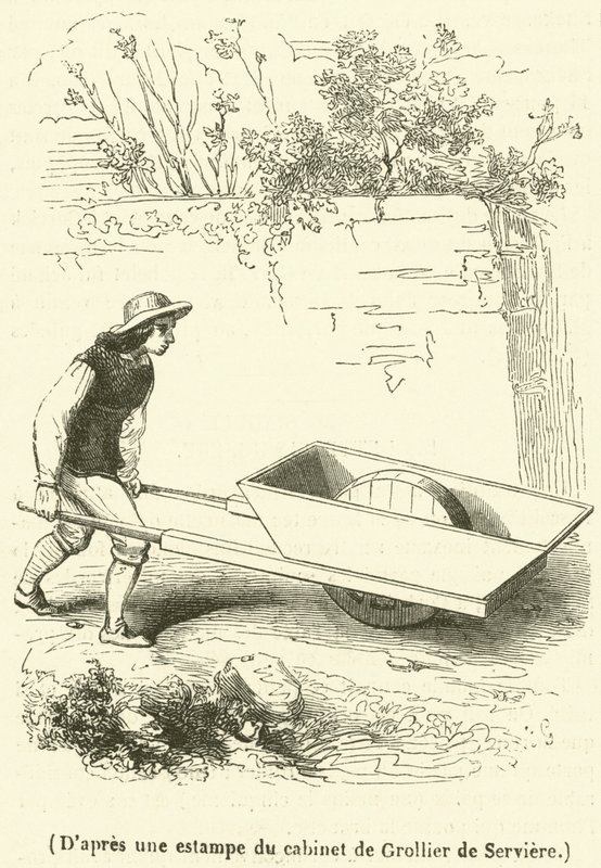 De uma gravura do gabinete de Grollier de Serviere (gravura) de French School