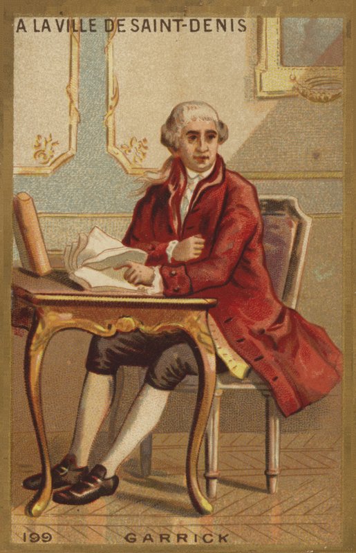 David Garrick na cidade de Saint-Denis de French School