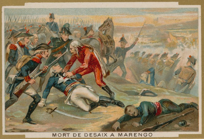 Morte do general Desaix na batalha de Marengo, 1800 de French School