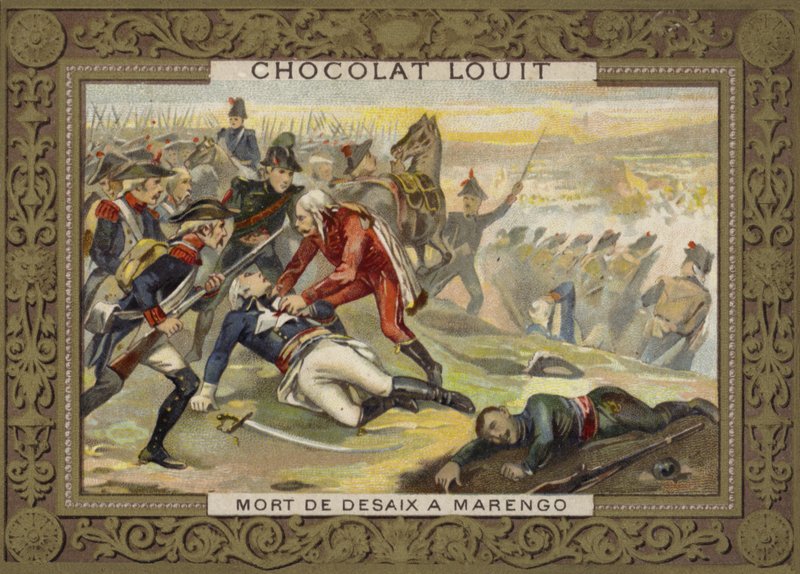 Morte do general Desaix na batalha de Marengo, 1800 de French School