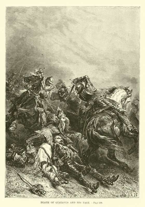 Morte de Gustavus e sua página de French School
