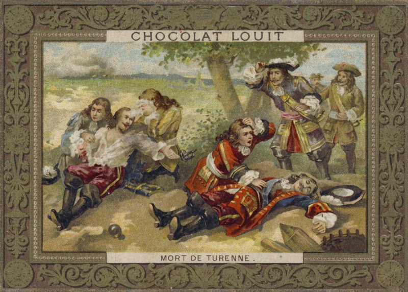 Morte do Marechal Turenne na Batalha de Salzbach, 27 de julho de 1675 de French School