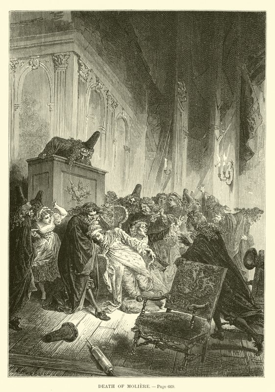 Morte de Molière de French School