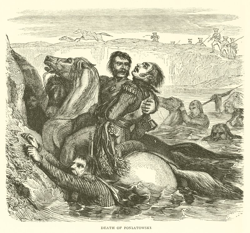Morte de Poniatowski (gravura) de French School
