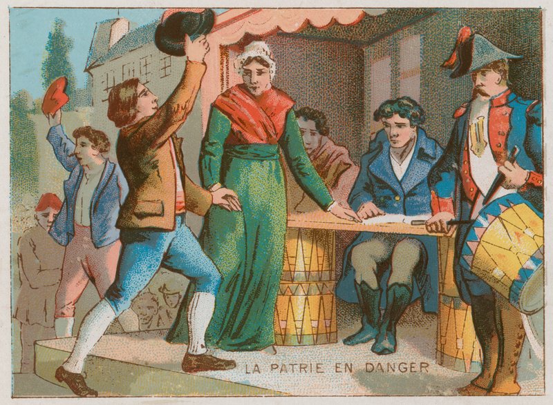 Declaração de Emergência Nacional, 1792 de French School