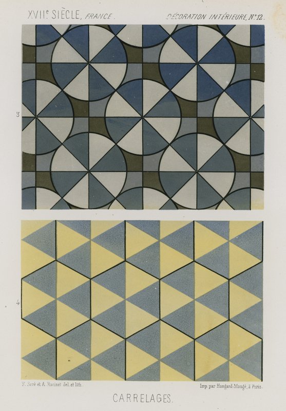 Azulejos decorativos do século XVII de French School