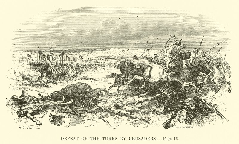 Derrota dos turcos pelos cruzados de French School
