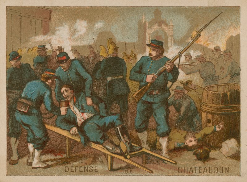Defesa de Chateaudun em 1870 de French School