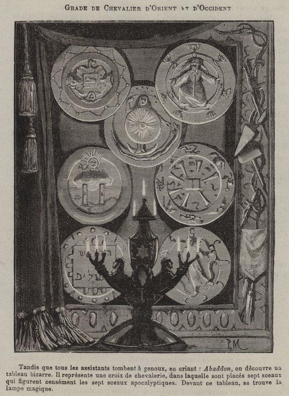 Grau de Cavaleiro do Oriente e do Ocidente (gravura) de French School