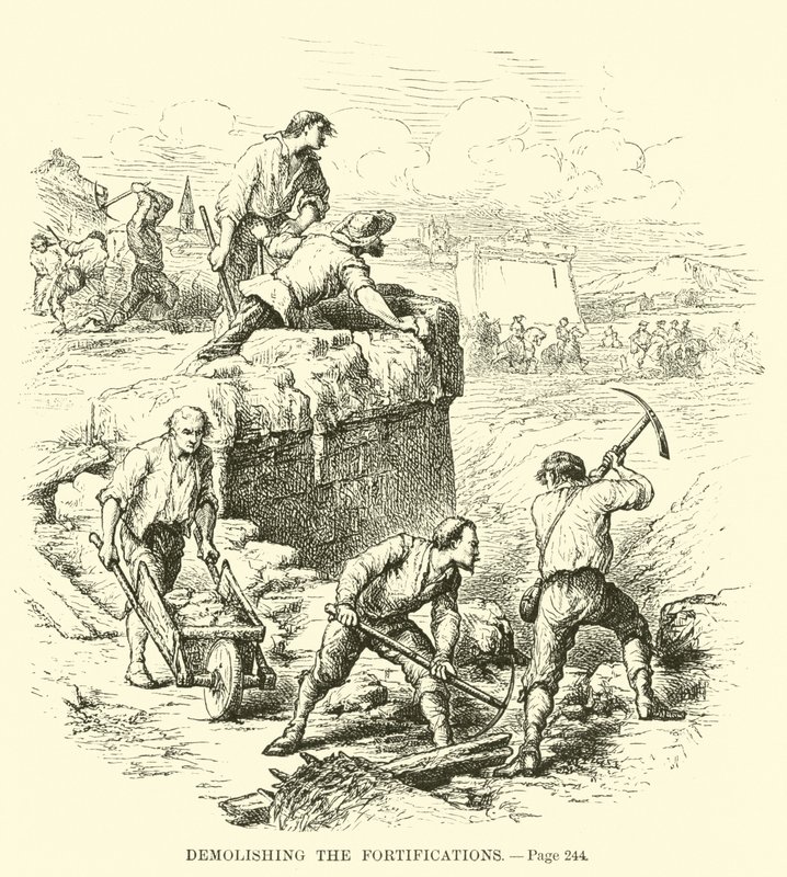 Demolindo as fortificações de French School