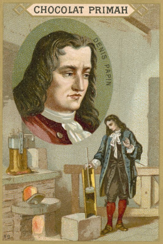 Denis Papin, físico e inventor francês de French School