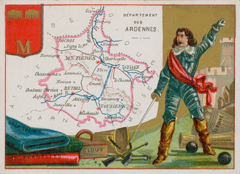 Departamento de Ardennes, no nordeste da França de French School