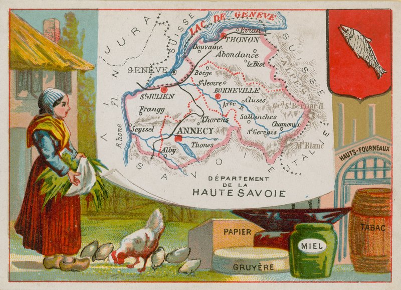 Departamento de Haute Savoie, no leste da França de French School