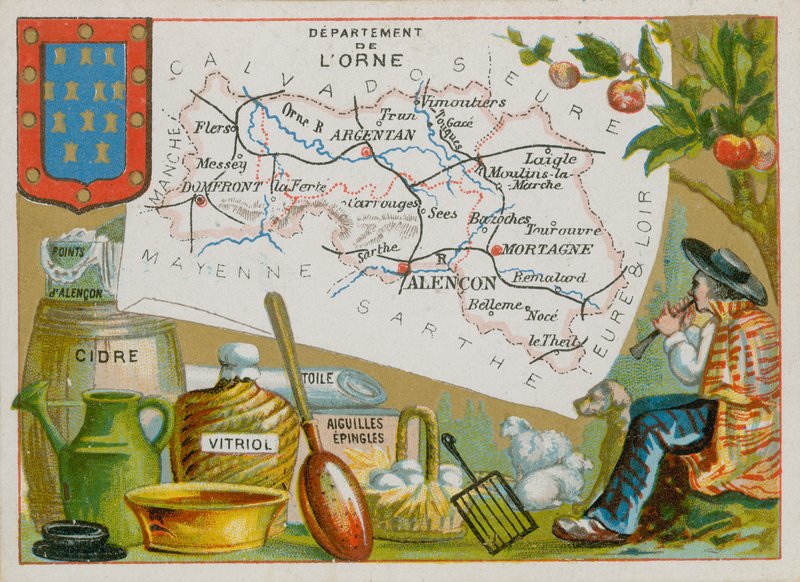 Departamento de Orne, no noroeste da França de French School
