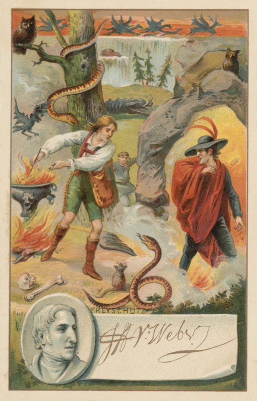 O Freischuetz (o Atirador), ópera de Carl Maria von Weber de French School