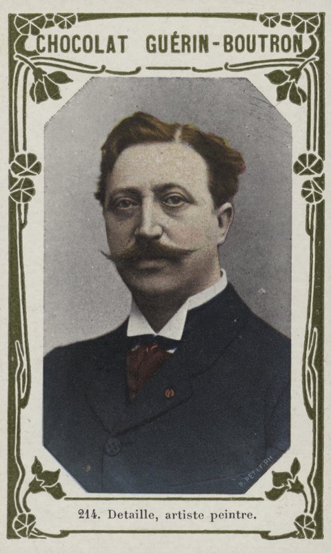 Detaille, pintor (foto colorida) de French School