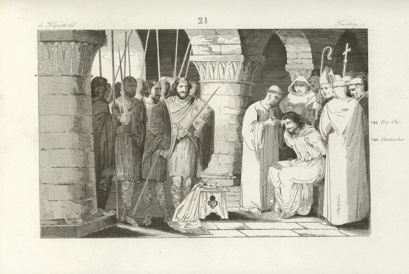Destronamento de Childeric III, rei dos francos, 752 de French School