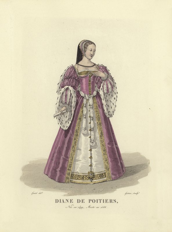 Diane de Poitiers, favorita do rei Henrique II da França de French School