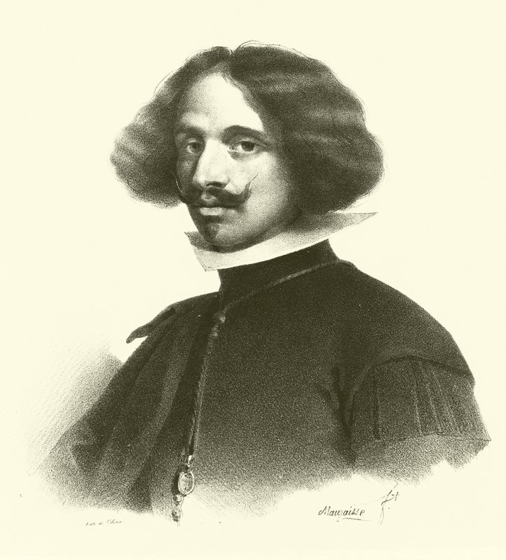 Diego Rodriguez de Silva y Velázquez, retrato (gravura) de French School