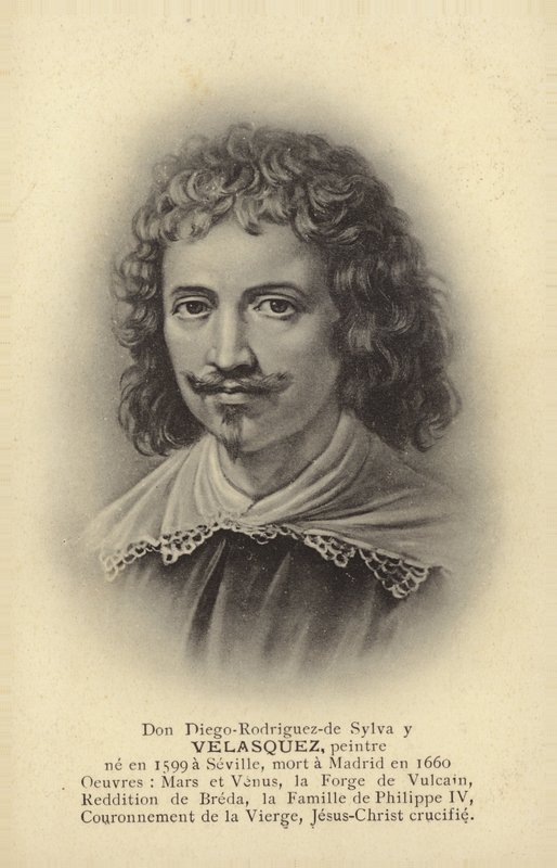 Diego Velasquez, pintor espanhol (litografia) de French School