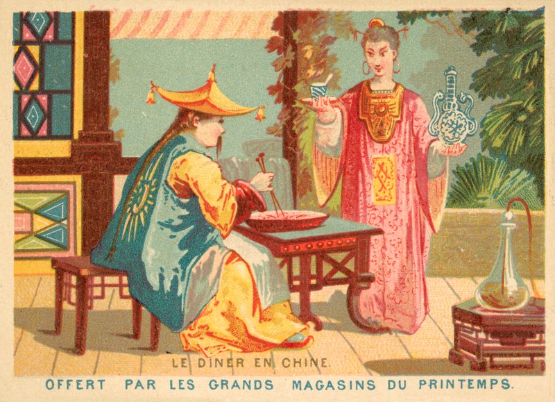 Jantar na China (chromolitho) de French School