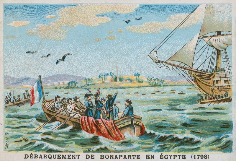 Desembarque de Napoleão no Egito, 1798 de French School