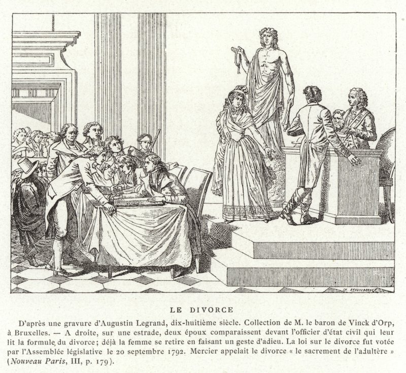 Divórcio na França revolucionária de French School