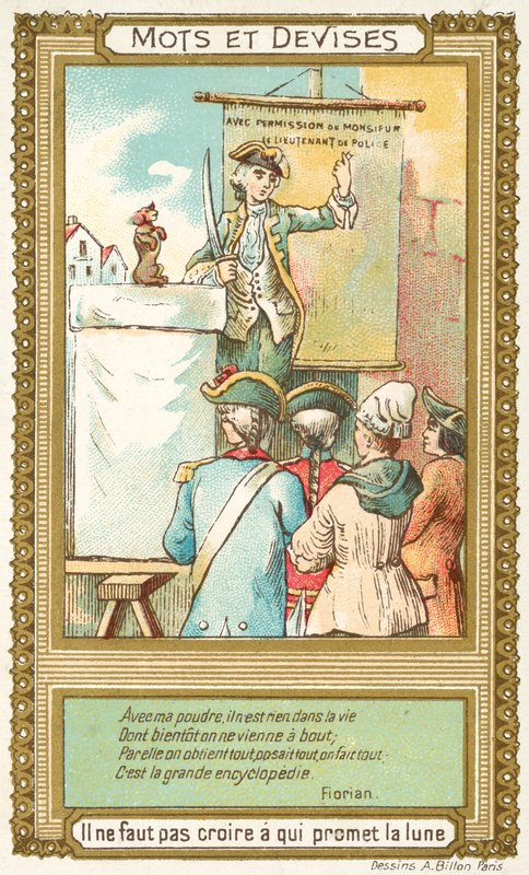 Não acredite em quem promete a Lua (chromolitho) de French School