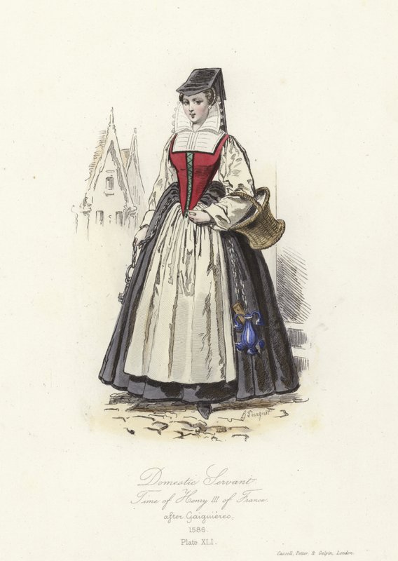 Servo doméstico da época de Henrique III da França de French School