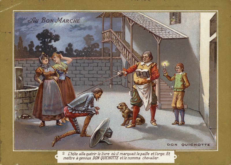 Dom Quixote sendo condecorado de French School